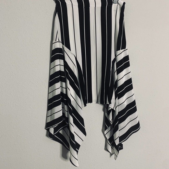 Joie Esha Mixed Stripe Midi Handkerchief Skirt - Picture 2 of 5